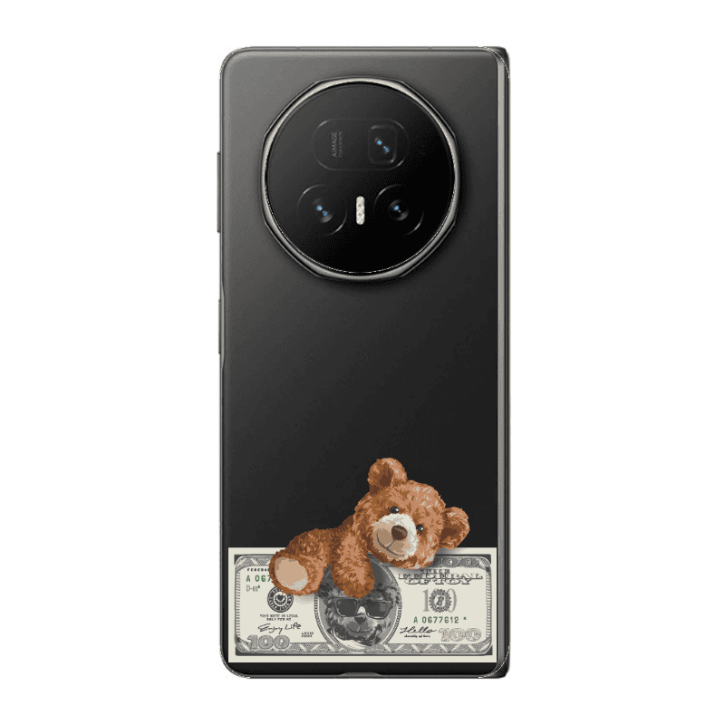 Honor Magic V5 Money Style Transparent Silicone TPU Θήκη